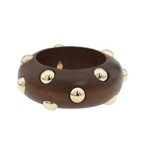 Brazaletes de Madera Impermeables Estilo Boutique de Diseñador, Joyería Hecha a Mano, Madera Natural, Accesorios Étnicos para Mujer, Colores Personalizados, Negocio - Product Image 1