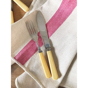 Ensemble de couverts en argenterie de qualité supérieure avec poignée en os en acier inoxydable poli miroir Fourniture de cuillère de mariage idéale d'Inde - Product Image 4