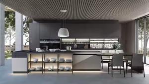 Puerta de gabinete de coctelera de madera maciza de estilo europeo americano para gabinetes de cocina de apariencia moderna - Product Image 2