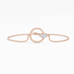 Eclipse Tipo Marquise Cut Lab Grown Diamond Classic Fashion Bracelet 14K 18K Oro amarillo Rodio Plateado 0.20ctw Venta al por mayor - Product Image 6