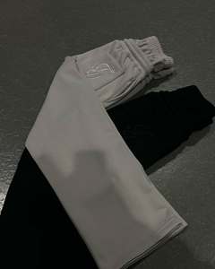 Pantalones de chándal de cintura doble de algodón 100% personalizados multicolor, pantalones largos de gran tamaño de alta calidad, ropa de calle disponible de talla grande OEM - Product Image 3