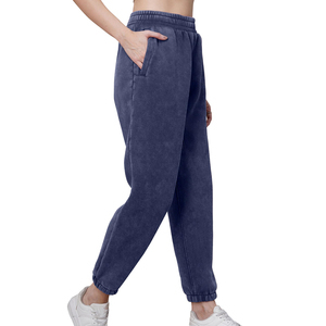 Women's 100% Cotton Sweatpants Breathable Quick-Dry Streetwear <b>Trousers</b> <b>Drawstring</b> Closure Mid Waist Comfortable Customized Logo - Product Image 3