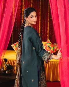 Salwar Kameez en soie élégante traditionnelle afghane pour femmes, vêtement traditionnel afghan ethnique à vendre 545 - Product Image 3