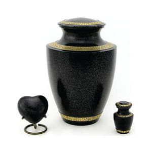 แจกันศพโลหะโกศมนุษย์ขนาดใหญ่8นิ้วที่เป็นของที่ระลึกสีดำขนาดใหญ่สีทองขายส่งกำหนดเองได้กันการฌาปนกิจศพโกศที่ทันสมัย - Product Image 6