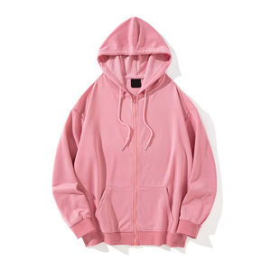 Sweat à capuche d'hiver pour homme avec logo personnalisé, double fermeture éclair, délavé à l'acide, en molleton de coton/spandex de haute qualité, coupe classique, écologique - Product Image 1