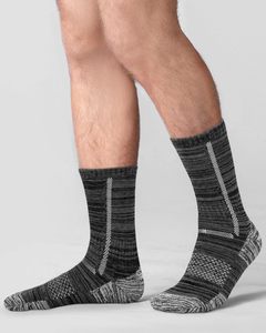 Chaussettes de travail en coton pour hommes, 5 paires de chaussettes à bottes rembourrées, chaussettes athlétiques évacuant l'humidité pour la randonnée, les sports et la course à pied - Product Image 5