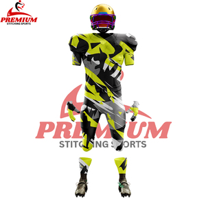 ชุดกีฬาอเมริกันฟุตบอลแห้งเร็วชุดอเมริกันฟุตบอลสีทึบ - Product Image 3