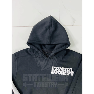 Sudadera con Capucha de Alta Calidad de 420 g/m², Estilo Deportivo, Estampado Puff, 100% Algodón, Sudadera Personalizada de Moda Urbana para Hombre - Product Image 2