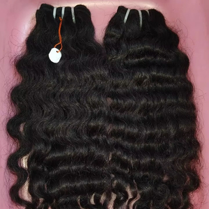 Raw Indian <b>Hair</b> Vendor Unprocessed Raw Indian <b>Hair</b> Bundles Cuticle Aligned Natural Human <b>Hair</b> natural wavy Bundles From India - Product Image 1