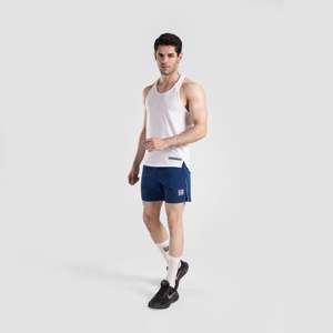 กางเกงขาสั้นออกกำลังกาย GA Sporty Gym สีเขียวอมฟ้า ผลิตจากโพลีเอสเตอร์ 100% พร้อมเอวยางยืด ทรงเบอร์มิวดา และตกแต่งด้วยโลโก้ - Product Image 4