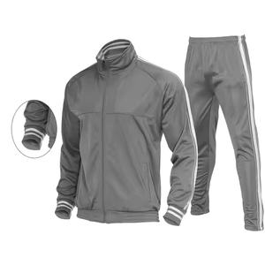 ชุดวอร์มผู้ชายแบบ 2 ชิ้น ซิปเต็มตัว สำหรับฤดูหนาว ระบายอากาศได้ดี มีฮู้ด เสื้อพูลโอเวอร์ กางเกงจ็อกกิ้ง ผ้าเรียบย้อมสี คุณภาพสูง ขายส่ง - Product Image 3