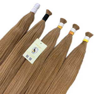 Extensiones de cabello suave a granel de doble cutícula alineada de alta calidad, envío rápido, cabello liso - Product Image 1