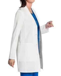 Vente en gros Manteaux de docteur de laboratoire médical d'hôpital Infirmière Unisexe Clinique Uniforme dentaire Polyester Coton Blanc Manteaux de laboratoire de service OEM - Product Image 4