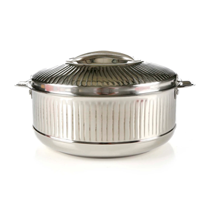 Olla de Acero Inoxidable con Aislamiento Térmico, Antiadherente, Acabado Plateado, Diseño Moderno y Minimalista, 26 cm de Diámetro, Elegante Asa de Diseño Nuevo - Product Image 6