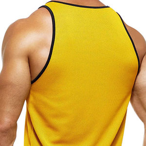 <b>Men's</b> Gym Workout <b>Singlet</b> Custom Design Fitness Tank Tops Breathable Spandex 3D Pattern Muscle Fit <b>Singlet</b> - Product Image 4