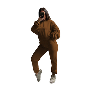 Ensemble survêtement 2 pièces personnalisé pour femmes Sweat-shirt à manches longues et pantalon long skinny Ensemble de survêtements de jogging 2026 - Product Image 6