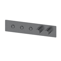Robinet mitigeur thermostatique en laiton à 3 voies, pour salle de bains, mur de douche