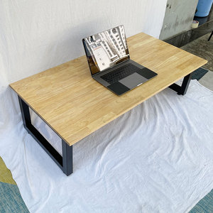 120x60cm Low-Sitting <b>Desk</b> with <b>Foldable</b> Legs Rubber Wood Feature <b>Foldable</b>-Model SPD68006 - Product Image 2
