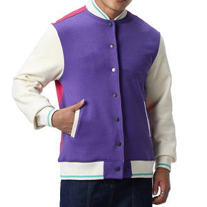 Lycée personnalisé Varsity lettre hommes vestes avec chenille patch couleur laine avec manches longues conception personnalisée veste pour homme - Product Image 1