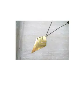 Hot design brass necklace manufacture solid top quality brass necklace fashion Jewelry Necklaces made of brass