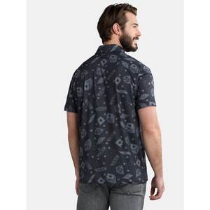 Polo personnalisé décontracté coupe ajustée basique conçu en coton américain décontracté simple semi-fermeture éclair marque à la mode haut à manches courtes - Product Image 2