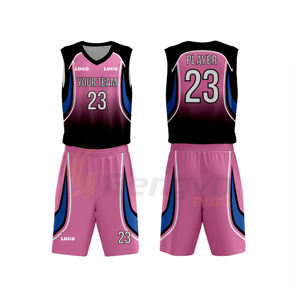 Conjunto de Pantalones Cortos y Camiseta de Baloncesto de Sublimación Digital de Poliéster 100% de Alta Calidad, Transpirable, Antibacteriano, de Secado Rápido, Talla Grande - Product Image 2