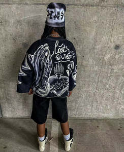 DCY Rhinestone Full Zip Up Hoodie Algodón Fabricante, Custom Fullzip Full Zipper Hoodie,Custom Blank Full Face Zip Up Hoodie - Product Image 2