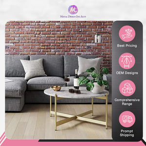 Manufactured in India Highest Selling Quality Home Decor Use >Living Room Furniture Golden Coffee <b>Table</b> for Living Room - Product Image 3