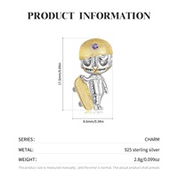 Breloques de crâne de Skateboard en argent Sterling 925, perles de squelette pour femmes, breloques fines, Bracelet, bijoux, livraison directe en gros