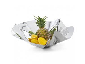 Frutero de Acero Inoxidable Pulido de Diseño Excepcional, Accesorios de Cocina Personalizables de Alta Calidad, Flor de Hierro - Product Image 2