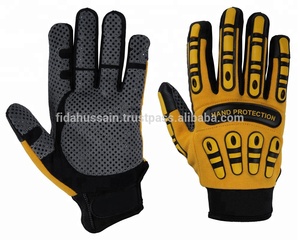Guantes mecánicos personalizados de protección contra impactos de alta calidad para uso diario 2024 Guantes mecánicos al por mayor Guantes de cuero de Pakistán - Product Image 5