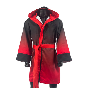 Fabricant professionnel de robes de boxe, fournisseur de vêtements de ring à capuche en satin sur mesure de qualité supérieure - Product Image 1