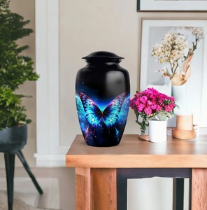 โกศบรรจุอัฐิรูปผีเสื้อสีน้ำเงิน สไตล์อเมริกัน/ยุโรป สำหรับบรรจุอัฐิของมนุษย์ ผู้ใหญ่ ชาย หญิง ขนาด 10 นิ้ว คุณภาพพรีเมียม เป็นมิตรกับสิ่งแวดล้อม ปรับแต่งได้ - Product Image 4