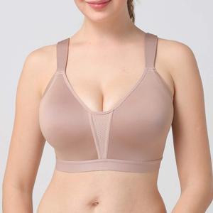 Soutien-gorge de sport personnalisé pour femme avec logo, dos nageur en maille, bonnets fixes à crochets, maintien élevé, séchage rapide, idéal pour le Pilates, la course, le yoga et la gym, pour filles - Product Image 4
