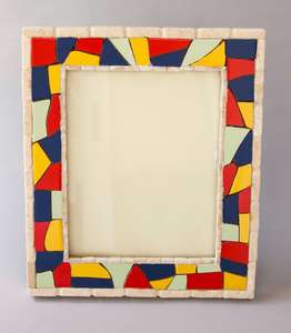 Cadre photo moderne carré en bois MFC naturel léger et écologique pour la décoration de la maison, le mariage et l'utilisation de table - Product Image 3