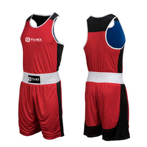 Chaleco de boxeo y pantalones cortos Patrón de impresión único Diseño popular Precio barato personalizado Venta caliente Chaleco de boxeo de calidad superior - Product Image 4