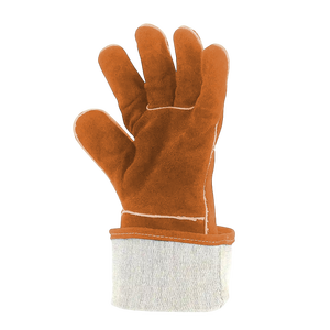 Guantes de soldadura de cuero dividido de piel de vaca de alta calidad, protección de manos de seguridad industrial resistente para trabajadores de la construcción - Product Image 3