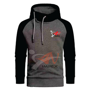 คุณภาพสูงที่กําหนดเองการพิมพ์โลโก้ Dual สี Stich ผู้ชายเสื้อสวมหัว Hoodie วัสดุที่กําหนดเองยืดหยุ่นผู้ชายเสื้อกันหนาว Hoodie - Product Image 2