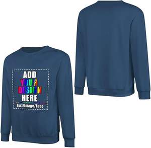 Sudadera de cuello redondo de algodón 100% personalizada, diseño bordado personalizado para mujeres y hombres, regalo de invierno y otoño - Product Image 2