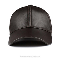 Casquette de baseball unisexe en cuir véritable pleine fleur imperméable à 6 panneaux, design personnalisé tendance, broderie 3D, boucle métallique