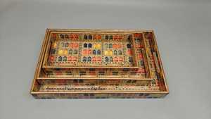 Plateau en bois imprimé Meena artisanal et écologique, art traditionnel indien Meenakari, plateau de service, passe au lave-vaisselle et durable - Product Image 4