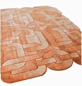 Conception de Logo personnalisé de haute qualité Sumai laine soie mur-à-mur imprimé tapis boucle Pile coton noué à la main pour la cuisine nouveau - Product Image 2