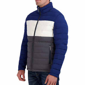 Chaqueta acolchada recortada con cierre de cremallera | Chaqueta de plumón de moda para mujer para ropa de calle e informal - Product Image 1