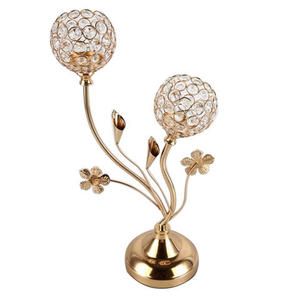 Bougeoir de Noël plaqué or porte-bâton en finition personnalisée pour la décoration d'éclairage d'hôtel à la maison - Product Image 5