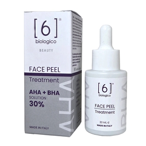 Traitement exfoliant pour le visage aux acides AHA BHA, éclaircissant et régénérant, 30 ml, fabriqué en Italie - Product Image 1