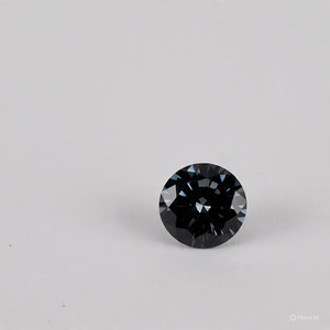 3 pierres de moissanite de laboratoire de 9,5 mm de couleur noire, taille ronde brillante, qualité VVS1, grade D, pierres brutes pour la fabrication de bijoux - Product Image 4