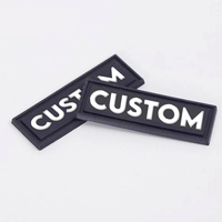 Parches de Goma 3D con Logotipo Personalizado en Relieve, Etiquetas Suaves de Alta Calidad y Duraderas, Borde Cortado con Láser, OEM para Gorras