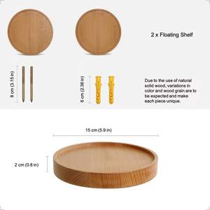 Estante de Pared Moderno de Madera para Baño, Exhibidor, Macetero Colgante, Almacenamiento con Gran Capacidad, Fácil de Limpiar - Product Image 3