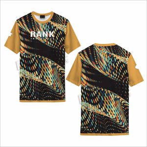 Nouveaux t-shirts respirants pour hommes, séchage rapide, faible MOQ, t-shirts imprimés pour hommes, coupe ample, prix bas. - Product Image 4