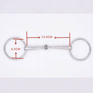 Bocado de Carreras Dexter de Media Oreja, Bocado Dexter de Media Cuchara, Bocado de Carreras de Caballos de Acero Inoxidable - Product Image 4